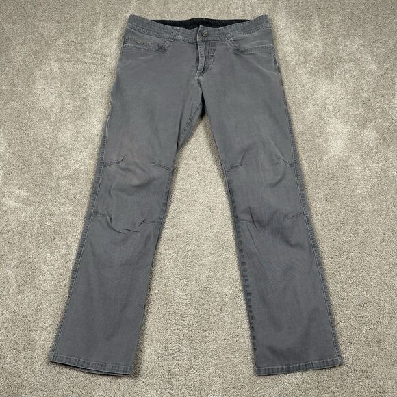 Kuhl Pants Mens 36x32 Gray Kanvus Jean Vintage Patina Dye Straight Leg Canvas - Picture 1 of 12